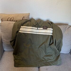 Harley-Davidson Olive Jacket with Cream Accents